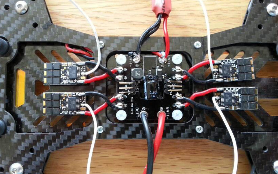 ESC mounted on a drone