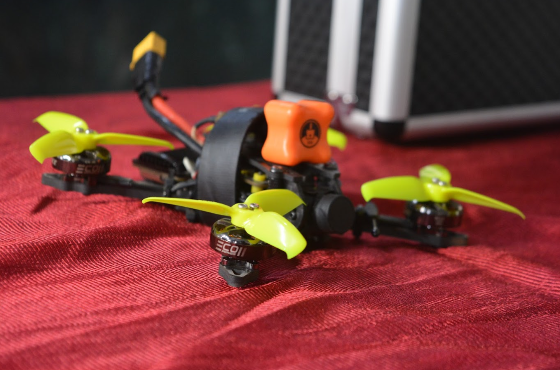 Drone propeller close-up